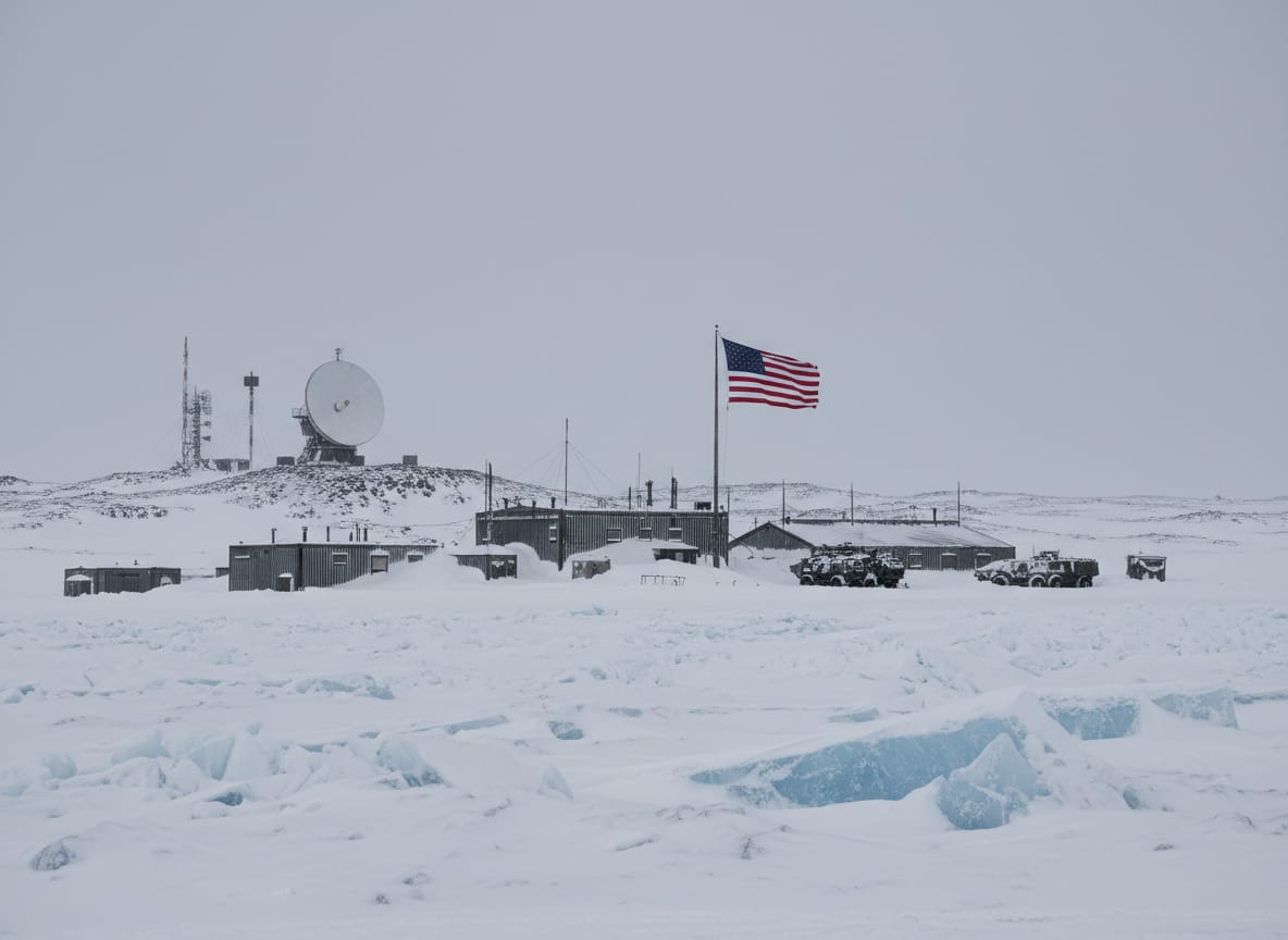 Arctic military installation representing strategic goals of Greenland framework deal