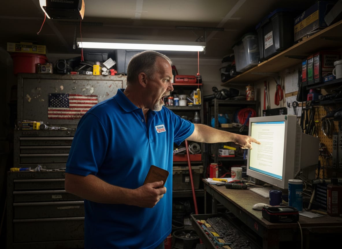Man with pocket Constitution outraged about know your rights ICE guides