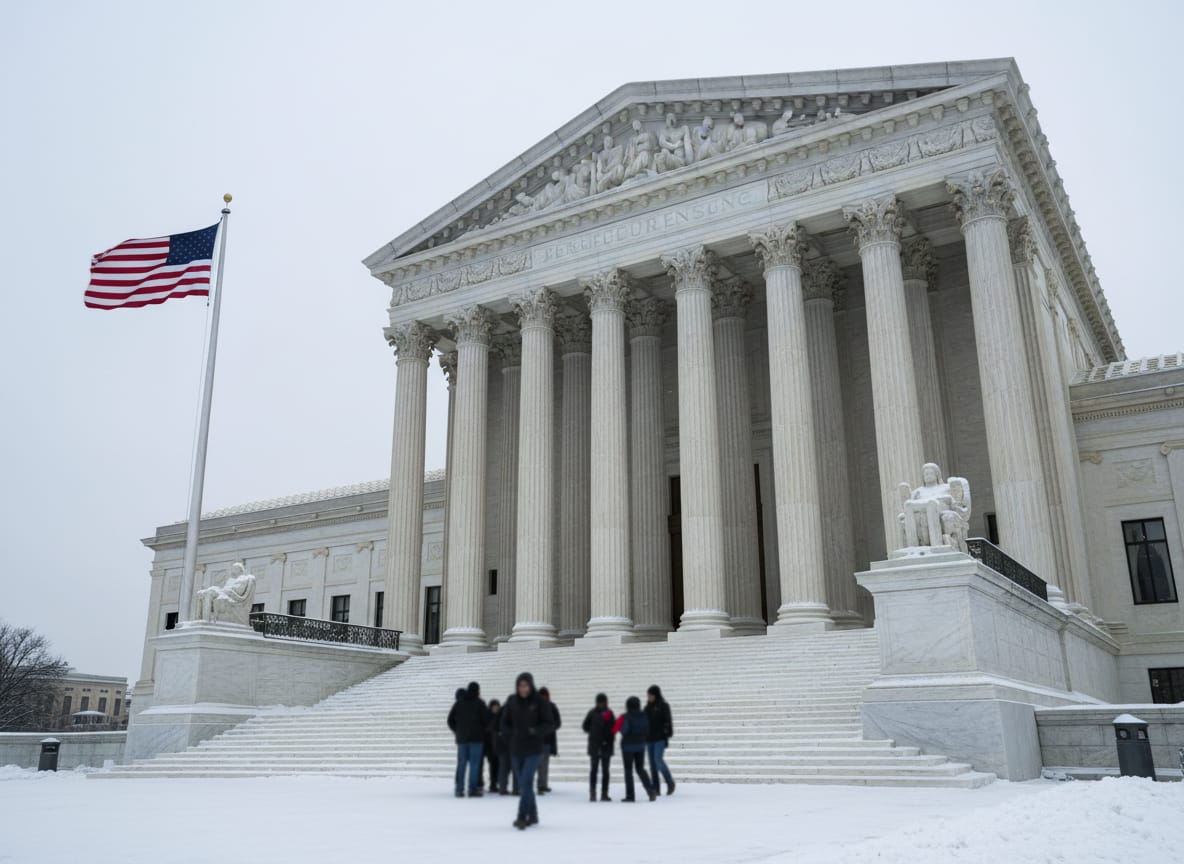 U.S. Supreme Court building where justices heard Supreme Court Fed independence arguments
