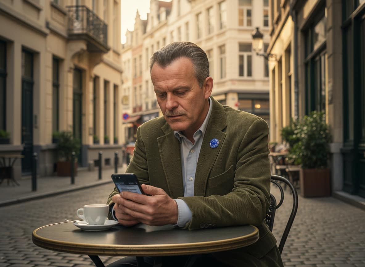 European affairs correspondent reacts to Hungary election Orban polling news from a Brussels café
